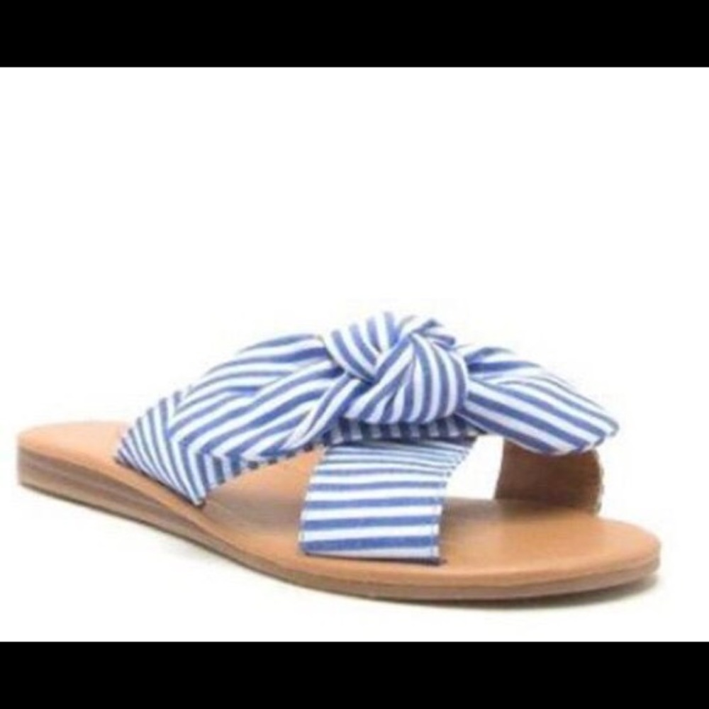 LAST PAIR SIZE 7 Stripped blue/white Slide - Picture 3 of 6